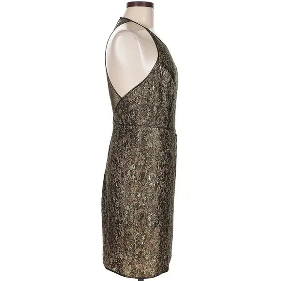 ASO CAROLINE FORBES THE VAMPIRE DIARIES TVD Dress Gold Lace Dress RARE - Picture 10 of 12